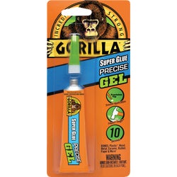 Item 303664, Gorilla Super Glue No Drip Gel is an easy-to-use, thicker formula combined 