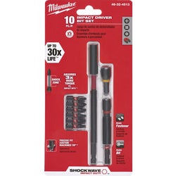 Item 303710, Milwaukee Shockwave Impact Duty Driver Bit Sets are engineered for extreme 