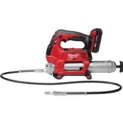 Item 303738, The M18 cordless 2-speed grease gun delivers maximum pressure and unmatched