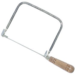Item 303772, 6-1/2" coping saw with finished hardwood handle and heavy-duty highly 