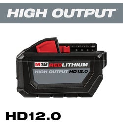 Item 304037, The M18 REDLITHIUM High Output battery pack provides 50% more power and 