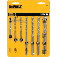 DW5207 DeWalt 7-Piece Percussion Masonry Drill Bit Set