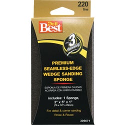 Item 306671, These premium wedge sanding sponges are ideal for use in sanding corners 