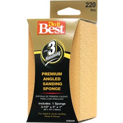 Item 306840, These premium angled sanding sponges are ideal for detail and corner 