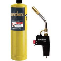 Item 306868, The Bernzomatic High Heat Torch Kit For Fast Work Times has a torch with 