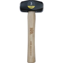 Item 310123, High-carbon steel, heat-treated. Polished face. Top grade handle. 3 Lb.