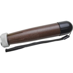 Item 310646, Polished wood handle with metal tightening adjustment.