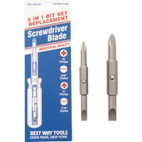 58745 Best Way Tools 6-In-1 Replacement Double-End Screwdriver Bit