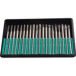 Item 314163, Diamond Point Set, 20-piece set with assorted shapes and sizes of nickel 