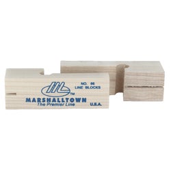Item 314986, MARSHALLTOWN Line Blocks make it easy to maintain a straight when laying 