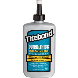 Item 316024, Titebond Quick &amp; Thick Multi-Surface Glue is the thickest, fastest-