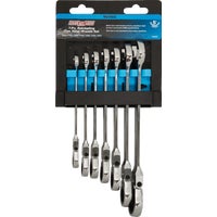 316474 Channellock 7-Piece Metric Flex Head Ratcheting Combination Wrench Set