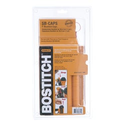 Item 316713, 1" caps for use with Bostitch cap stapler model No. SB150SLBC-1.