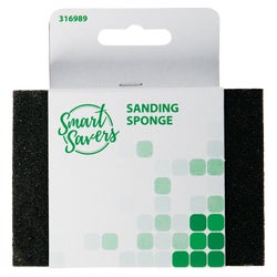 Item 316989, Smart Savers sanding sponge. Medium grit.