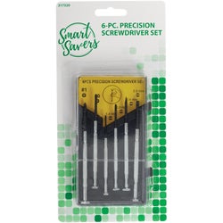 Item 317320, Smart Savers 6-piece precision screwdriver set.