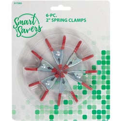 Item 317393, Smart Savers 2-inch spring clamp set. Durable metal construction.