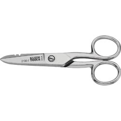 Item 318531, Heavy-duty 5" scissors made of nickel-plated tempered steel.