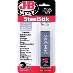 Item 320183, SteelStik is a hand-mixable, steel-reinforced, non-rusting epoxy putty that