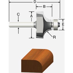 Item 321575, Use to create decorative edging and drop-leaf table joints.