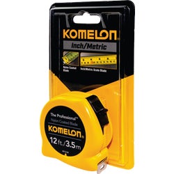 Item 324612, The Professional tape measure is printed with our inch/metric blade and is 