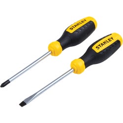 Item 326052, Stanley 2-piece screwdriver set features popular tip sizes and includes a #