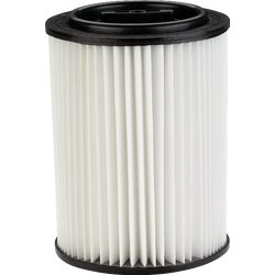 Item 326275, Replacement washable polyester cartridge filter and retainer for wet/dry 