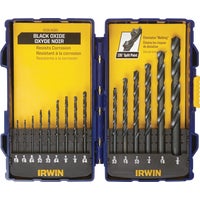 314015 Irwin 15-Piece Black Oxide Drill Bit Set