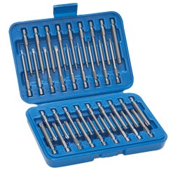 Item 329852, Kit includes: 5 Phillips bits, 4 slotted bits, 6 metric hex, 5 fractional 
