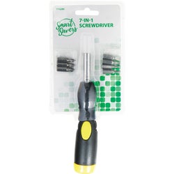 Item 333298, Smart Savers screwdriver with 7 interchangeable bits