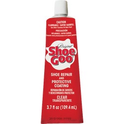 Item 334405, Shoe Goo is ideal for fixing worn soles or damaged heels, coating shoes to 