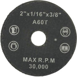 Item 338702, Resinoid, reinforced abrasive wheel for cut off, grinding or slotting.