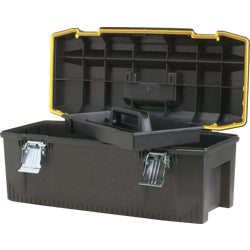 Item 341770, Heavy-duty pro toolbox. Water seal makes it water-resistant.