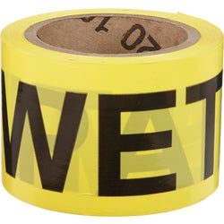 Item 343935, Yellow with black print, Caution Wet Paint tape.