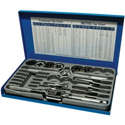 Item 344257, Professional grade fractional taps and dies with precision cut threads 
