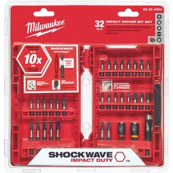 Item 344869, Milwaukee Shockwave Impact Duty driver bits are engineered for extreme 