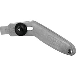 Item 345335, 6-1/2" handle length. Retractable blade for controlling depth of cut.