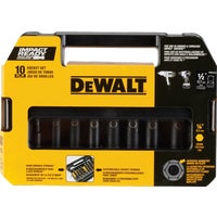 DW22812 DeWalt 10-Piece 1/2 In. Drive Deep Impact Driver Set