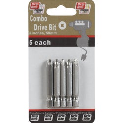 Item 348314, Combination drive bits for use with combination head screws.