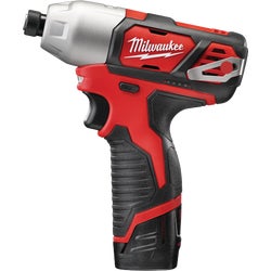 Item 348376, The M12 1/4" Hex Impact Driver is optimized for high-speed fastening and 