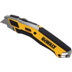 Item 349663, Premium retractable utility knife has the blade security of a fixed knife 