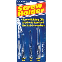 Item 350184, 3 stainless steel screw holding clips. Includes 3/16 In., 1/4 In.
