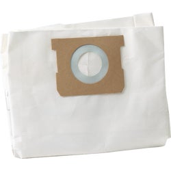 Item 353799, Standard replacement paper dust filter bag for wet/dry vacuums.