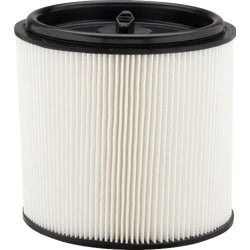 Item 353897, Replacement HEPA fine dust cartridge filter and retainer for wet/dry vacuum