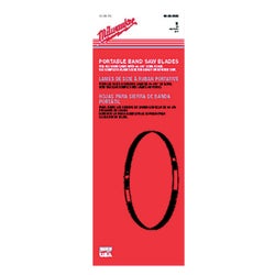 Item 355674, Milwaukee standard/deep cut portable band saw blades are designed to 