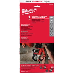 Item 362716, Milwaukee compact portable band saw blades are designed to maximize 
