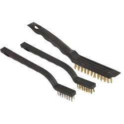 Item 364711, The Great Neck 3 Piece Wire Brush Set includes an 8-1/2 inch brass bristle 