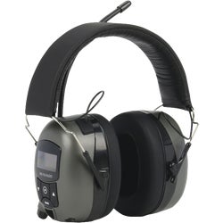 Item 365358, MP3/AM/FM stereo hearing protector earmuffs balance comfort, protection, 