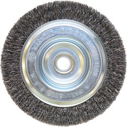 Item 367680, Professional bench grinder brush for heavy-duty burr and flash removal, 