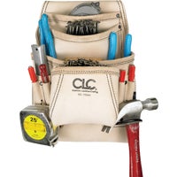179354 CLC 10-Pocket Leather Carpenters Nail & Tool Bag