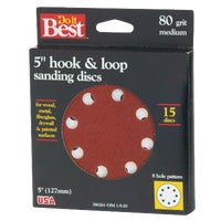 380261GA Do it Best 5 In. 8-Hole Hook & Loop Vented Sanding Disc